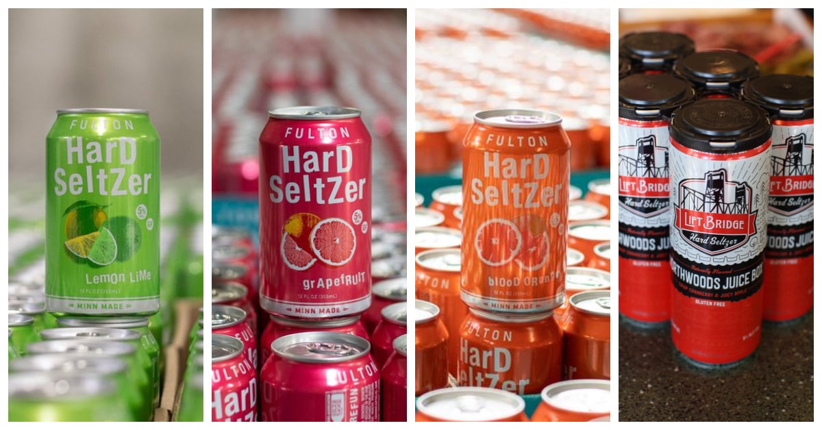 Hard seltzers in cans (Fulton, Lift Bridge) – Haskells